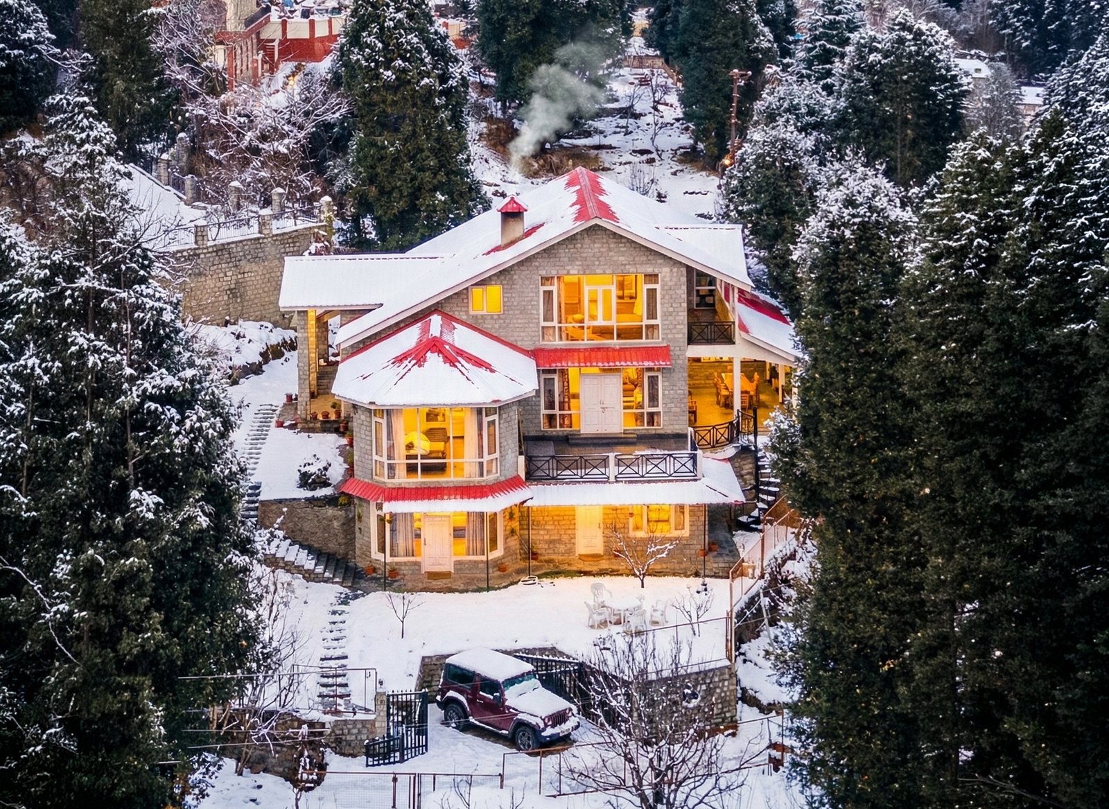 A quiet local moment in the Manali region
